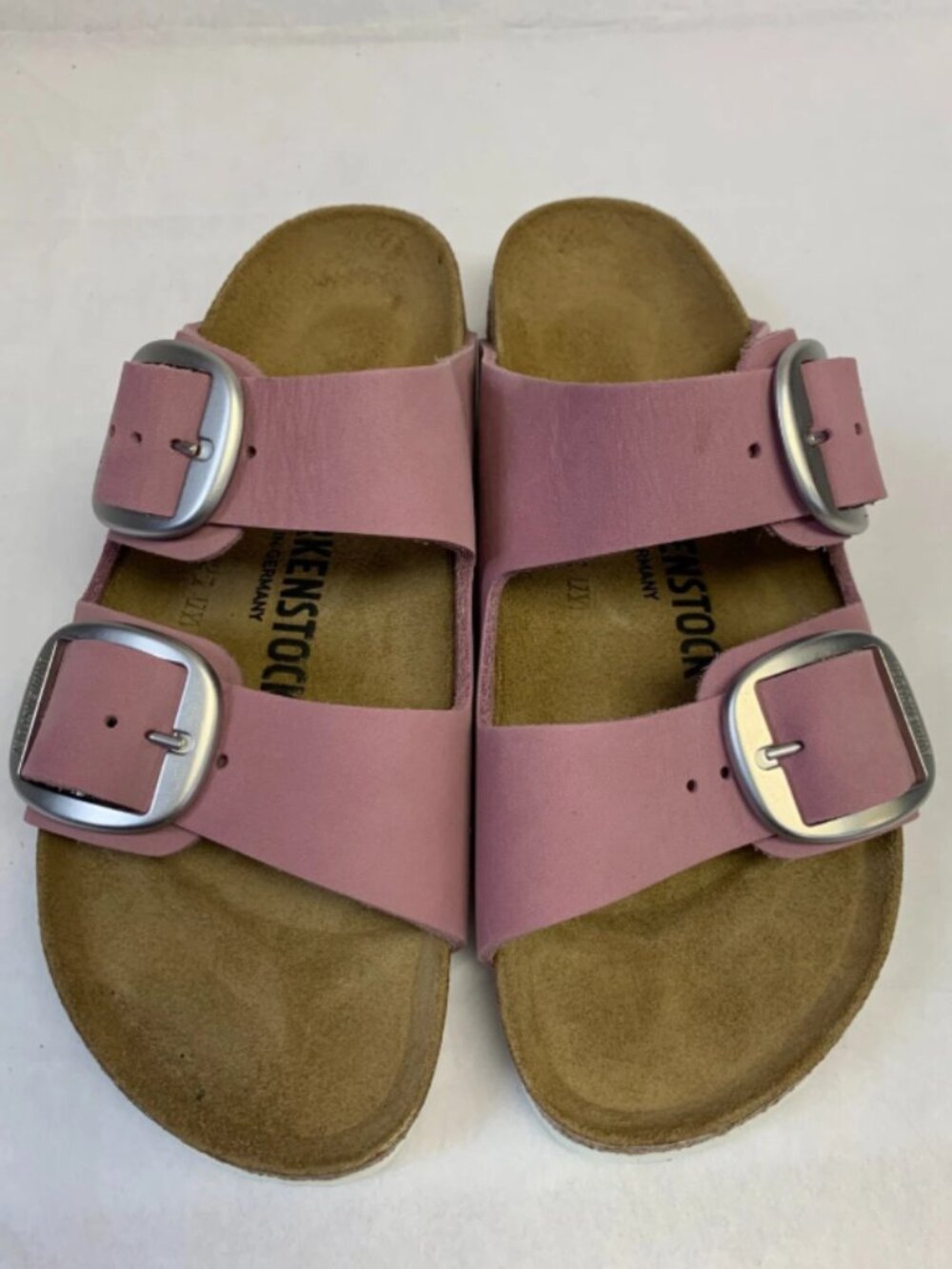 Birkenstock Arizona Big Buckle Orchid Nubuck Leather Narrow Width Sandals
